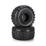 1/10 Dirt Hawg 2.0 F/R 2.6" MT Tires Mounted ARRMA Stock Wheel Black (2): ARRMA QUAKE & GORGON
