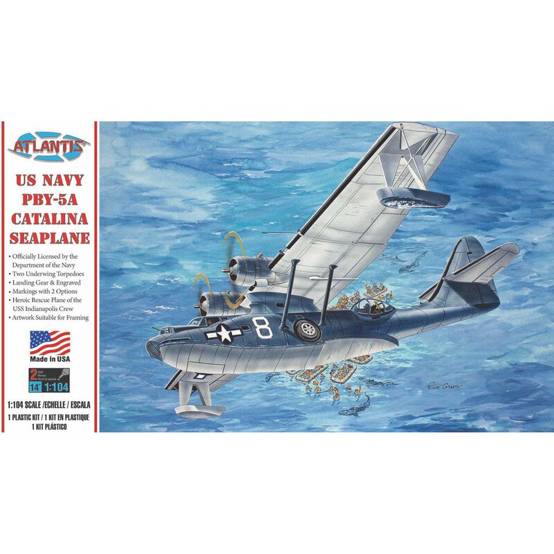 PBY-5A Catalina US Navy Seaplane Model Kit 1/104