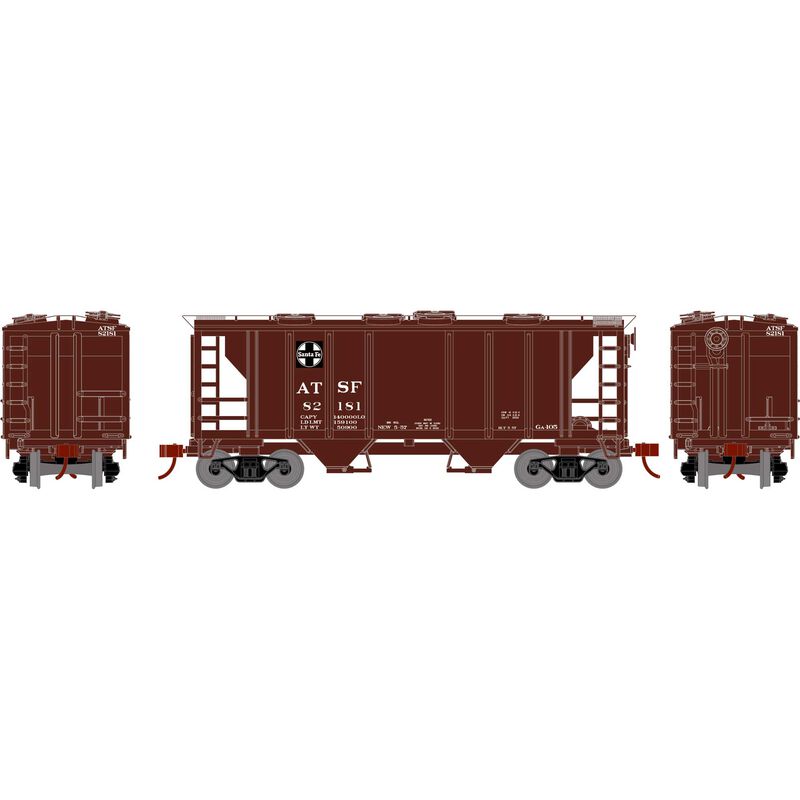 HO PS-2 2003 2-Bay Hopper, ATSF #82181