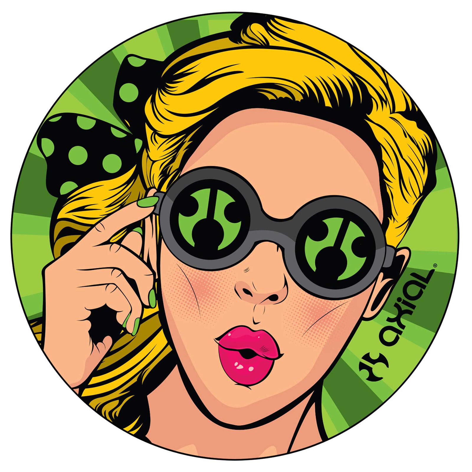 Axial Retro Sunglasses Sticker