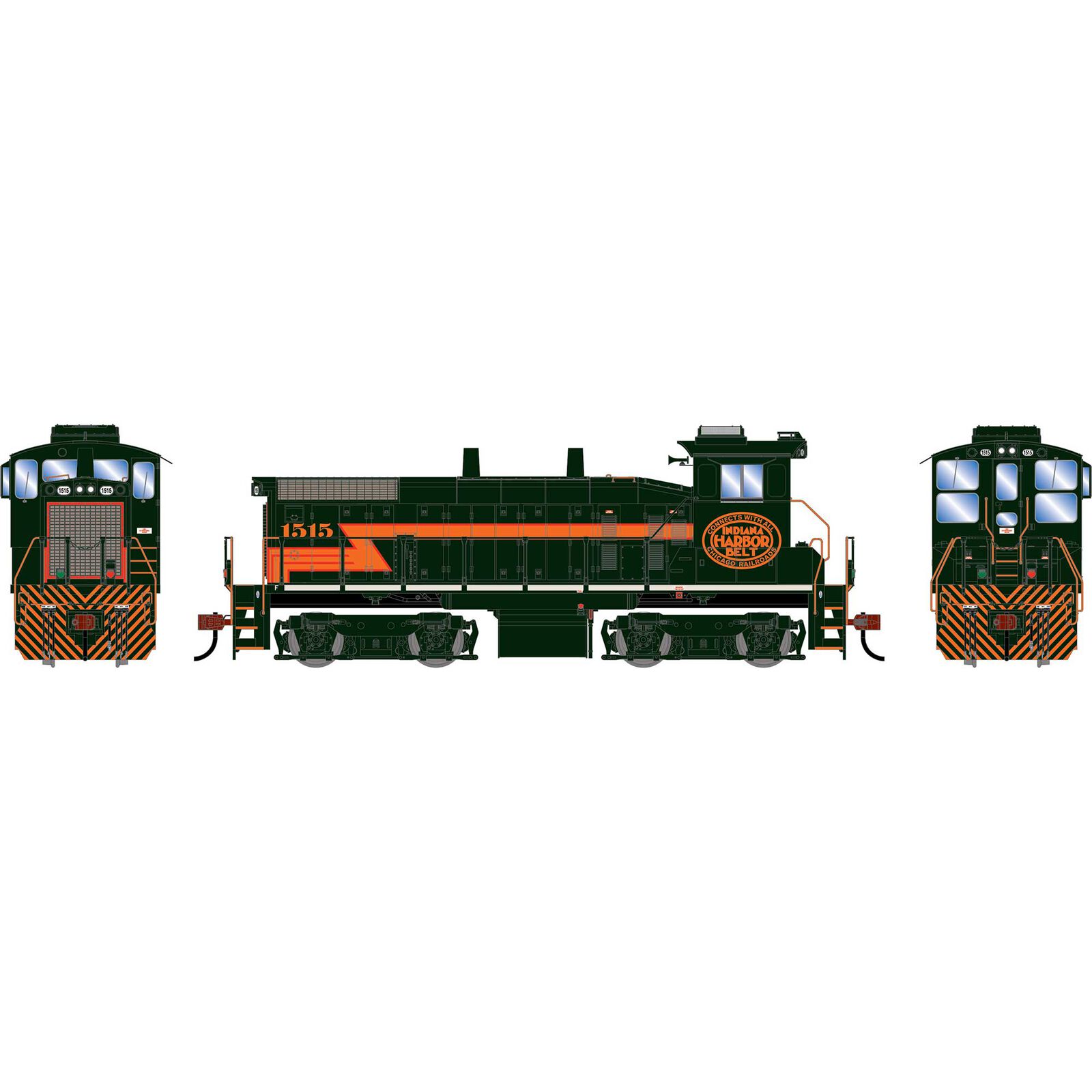 HO ATH SW1500 Locomotive w/DCC & Sound, IHB #1515