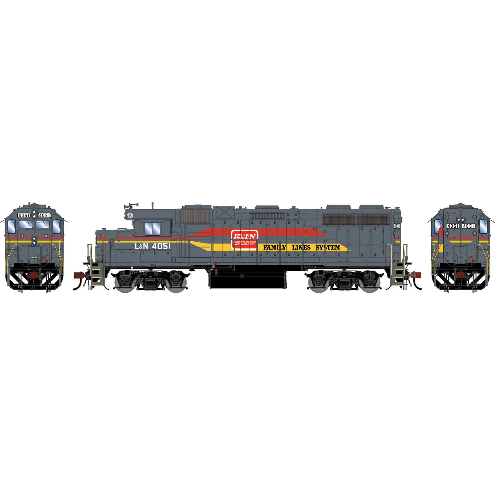 HO GEN GP38-2 Locomotive w/DCC & Sound, LN #4051