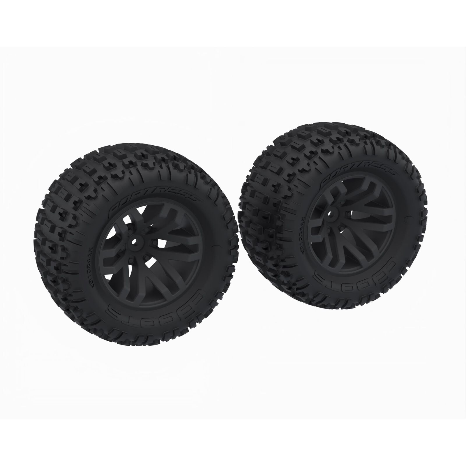 dBoots 'FORTRESS MT' Tire Set Glued, Black (2)