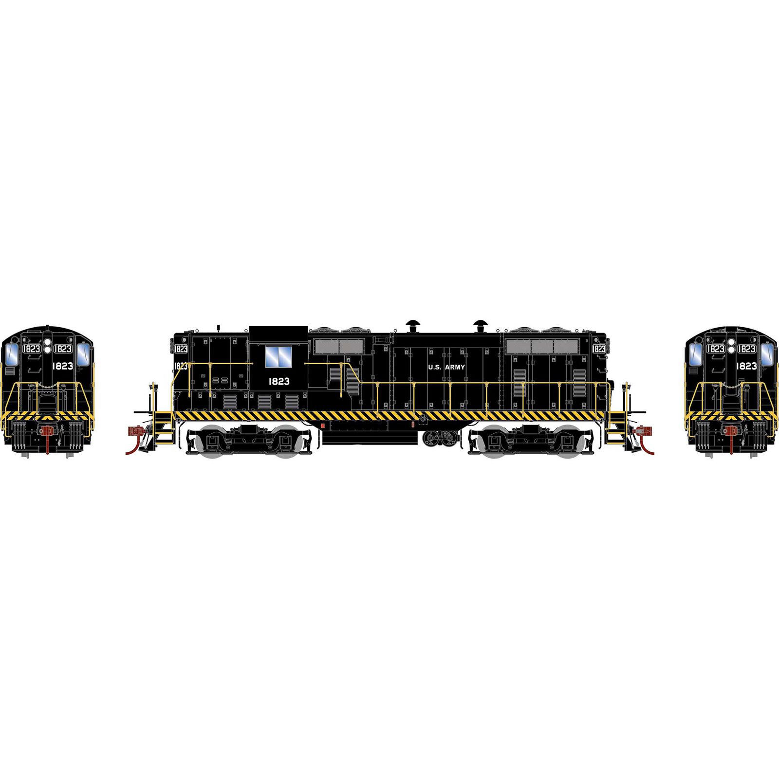 HO GEN GP7L Locomotive w/DCC & Sound, USAX #1823
