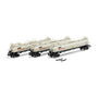 N TankTrain Intermediate, GATX White/Black #75561/75562/75563 (3)