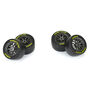 1/12 Goodyear Eagle Soft Tire F/R MTD Gray Wheels (4): Losi NASCAR