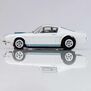 HO 1965 Ford Shelby GT350 Mega G+ Slot Car, White & Blue