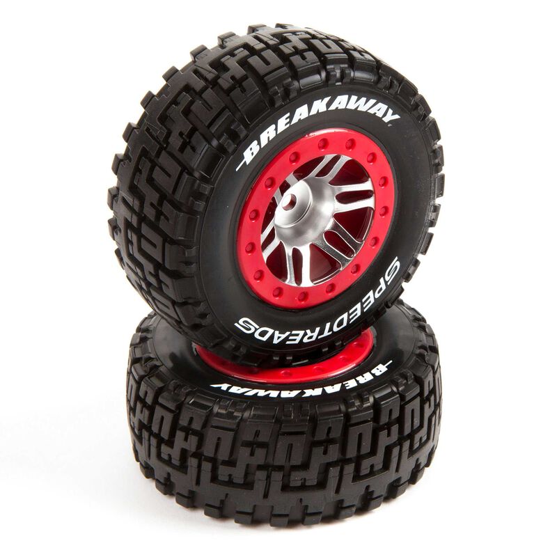 SpeedTreads Breakaway SC Tire Front  Mounted (2): Traxxas Slash/Rustler, ECX 4X4