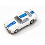 HO 1970 TransAm Firebird Mega G+ Slot Car, White & Blue