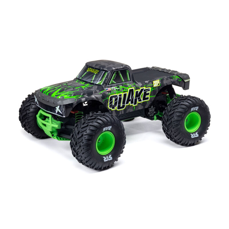 1/10 QUAKE 223S DSC 2WD RTR Brushless Monster Truck, Green - SCRATCH & DENT