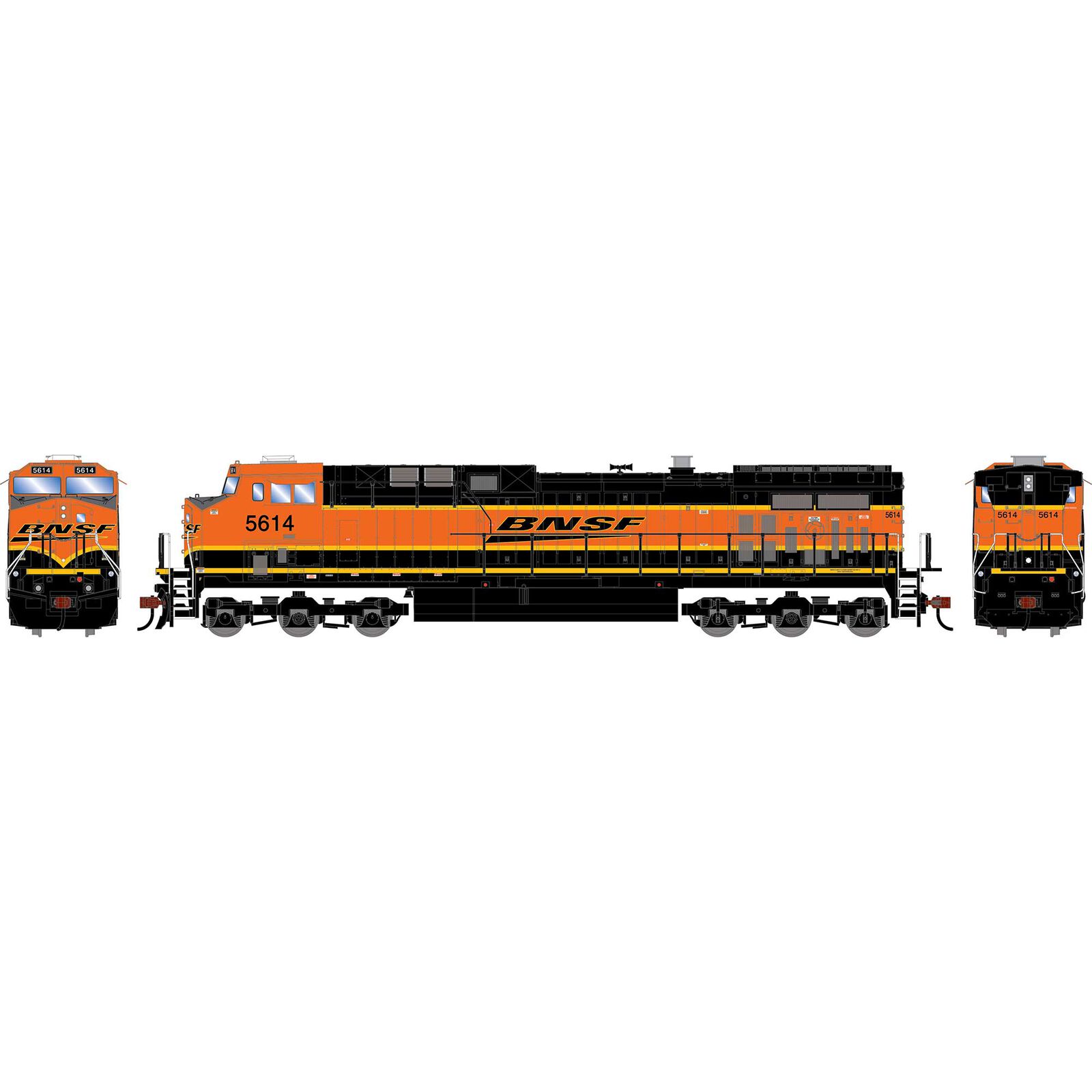 HO ATH AC4400CW Locomotive, Legendary Liveries BNSF 'H4' #5614