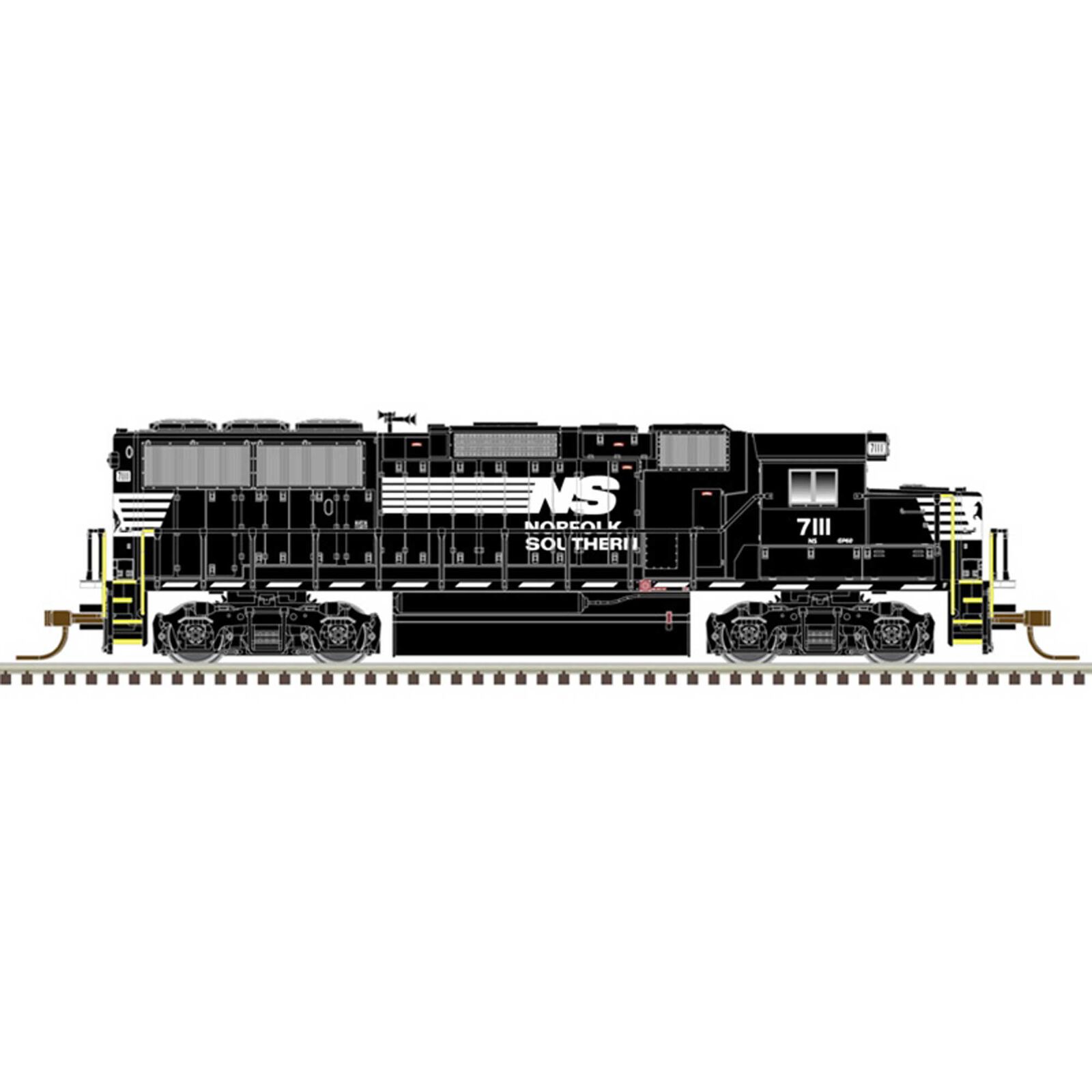 Norfolk Southern 7111 (Black White)