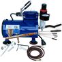 Airbrush & Compressor Package: TG3F, D500SR, & AC7