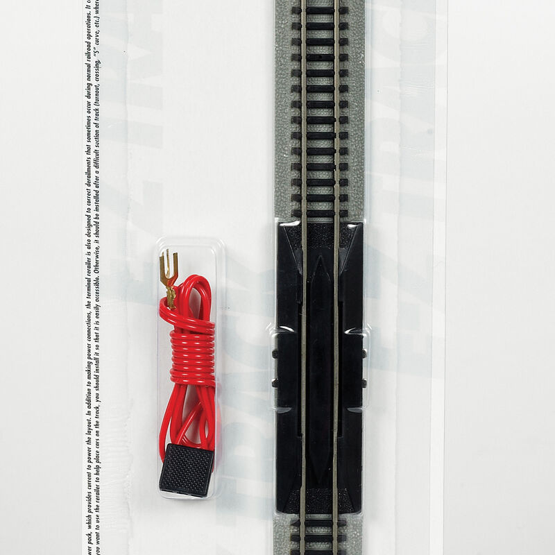 N NS EZ 10" Straight Terminal Rerailer