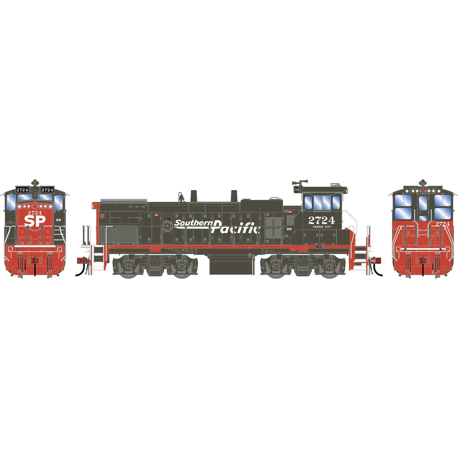 HO GEN MP15AC Locomotive w/DCC & Sound, SP 'Speed Letter' #2724