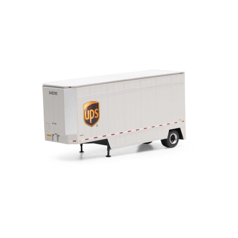 HO RTR 28' Drop Sill Trailer UPS with Shield #348292