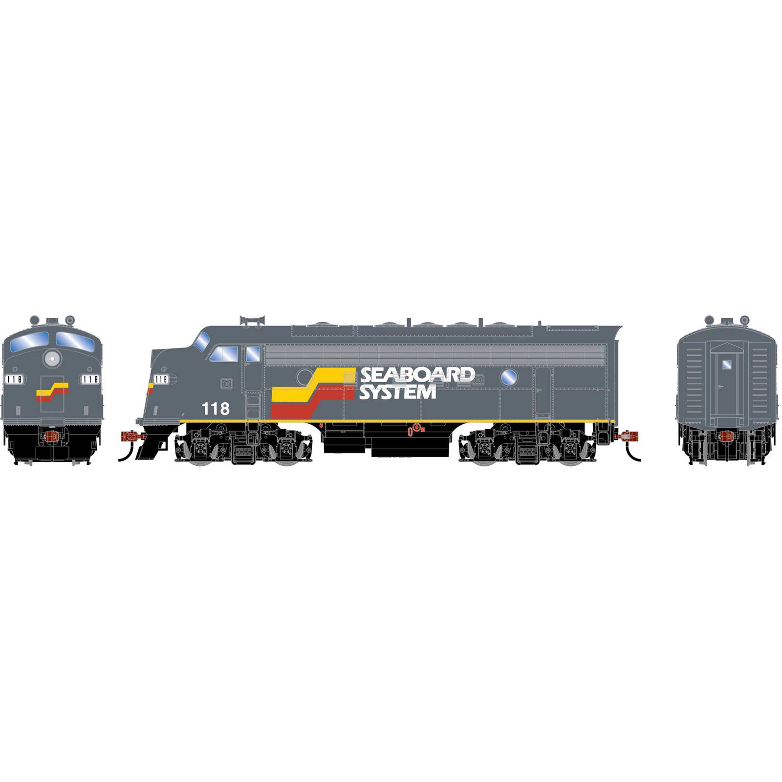 HO RND F7A Locomotive DCC-Ready, SBD #118