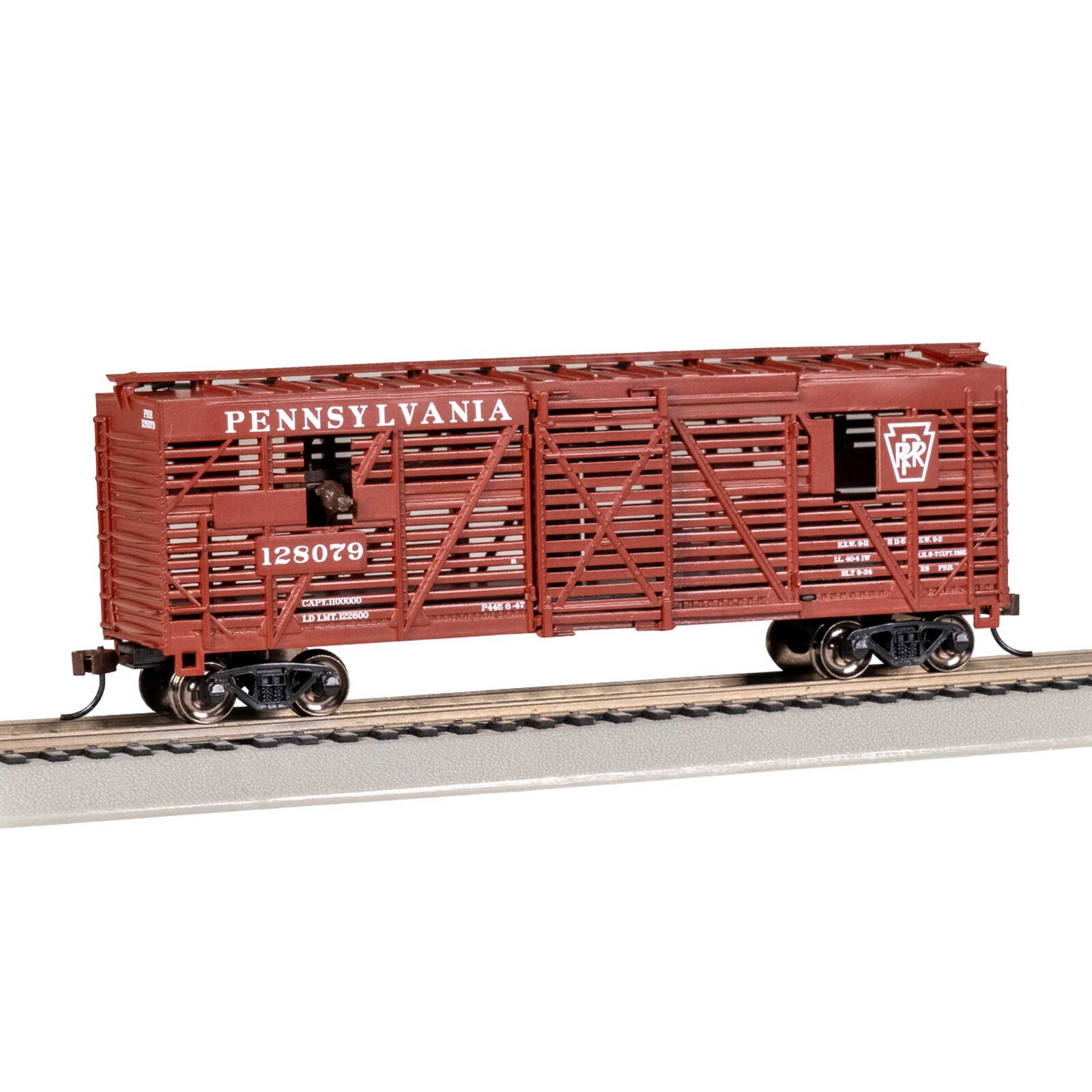 HO 40' Animated Stock Car w/ Cattle - Pennsylvania #128079