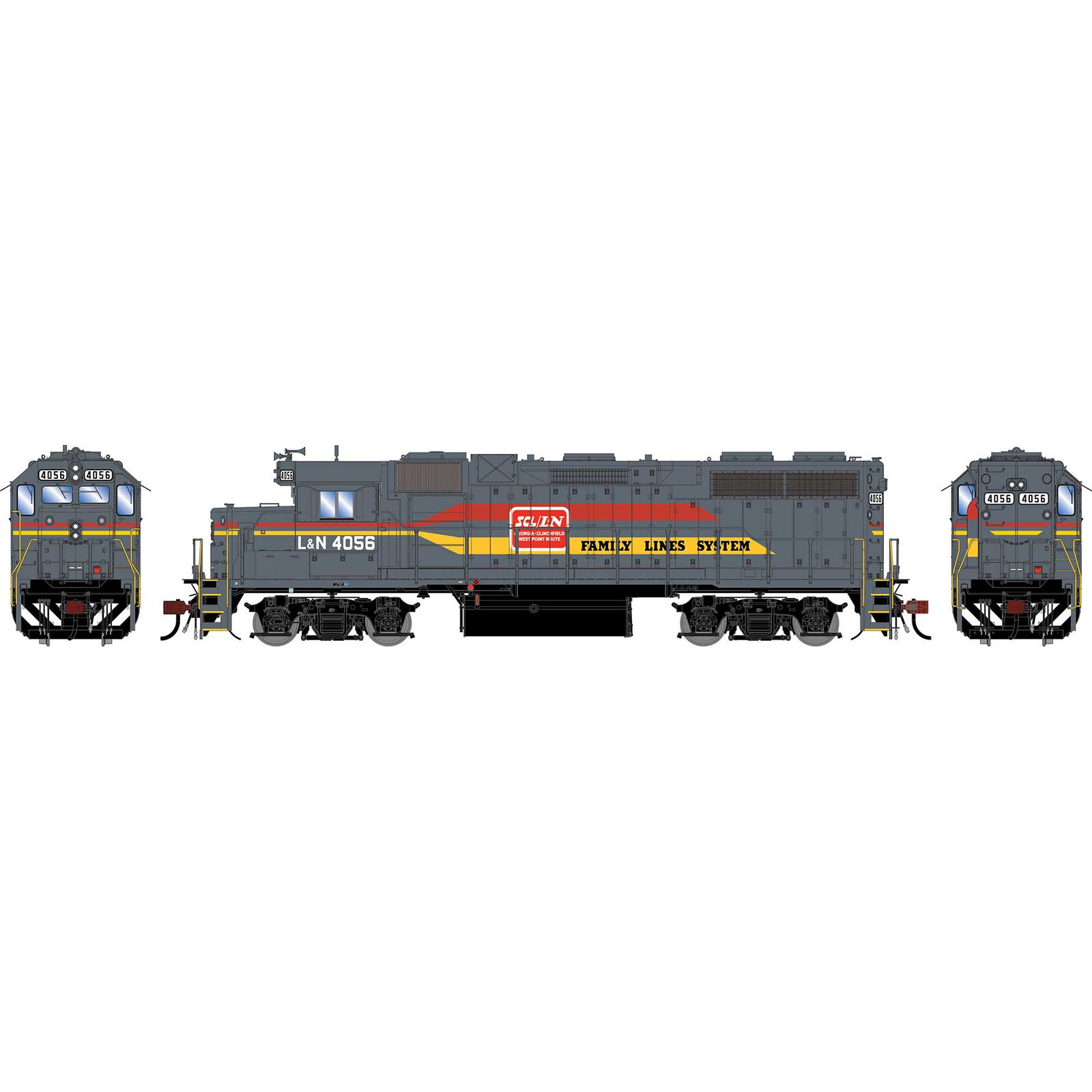 HO GEN GP38-2 Locomotive w/DCC & Sound, LN #4056