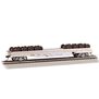 HO 52' Wheel Flatcar w/ Wheel Load - Santa Fe #198234