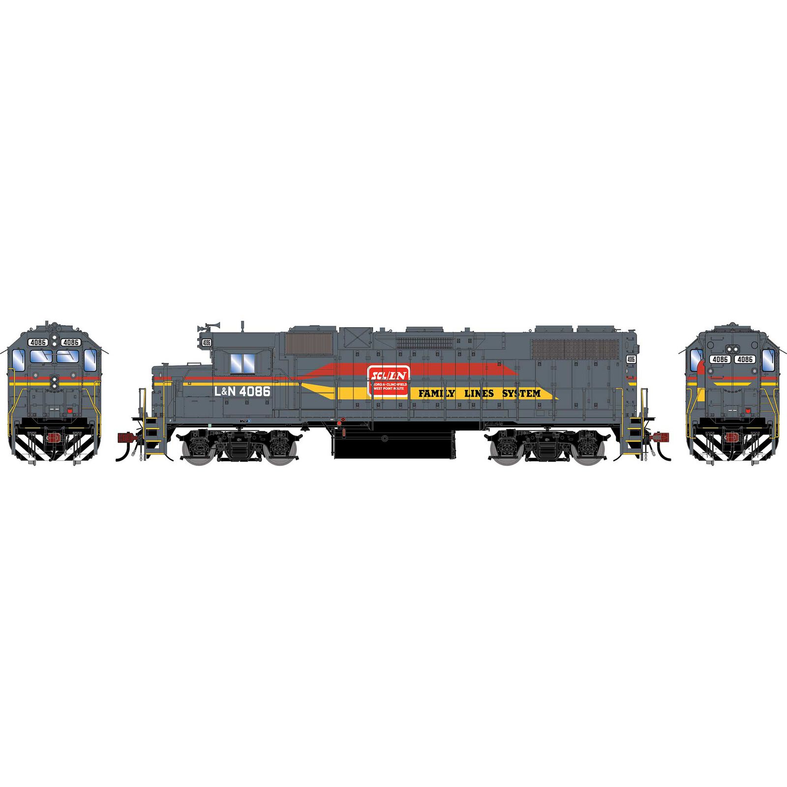 HO GEN GP38-2 Locomotive, LN #4086