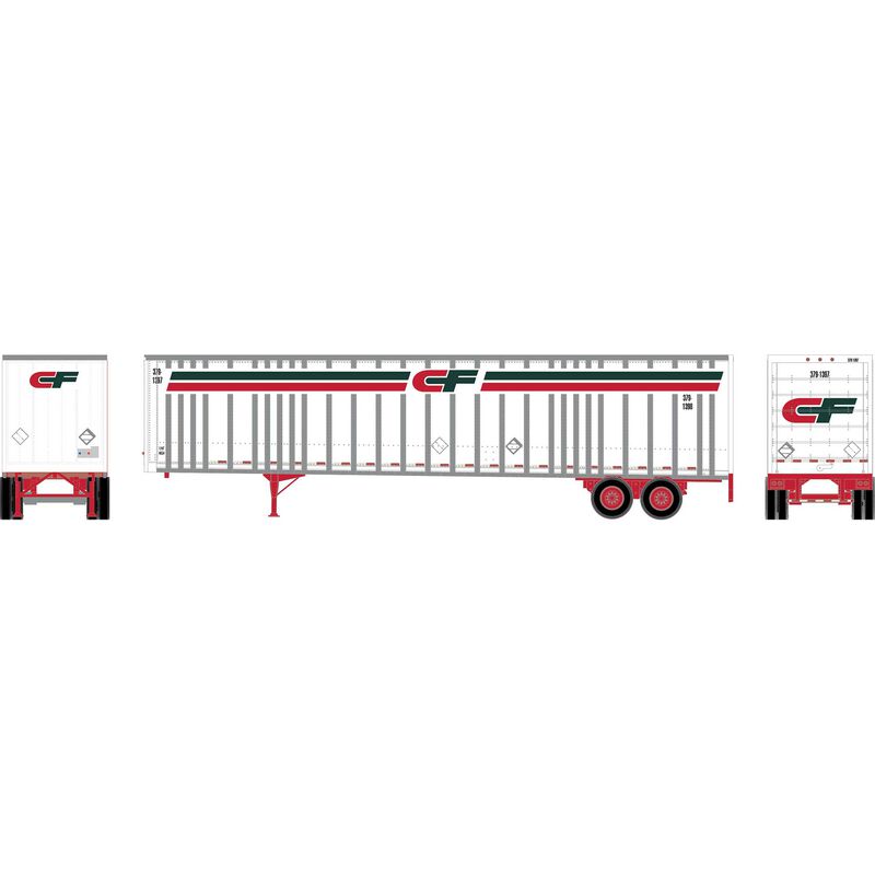 HO ATH 48' Wedge Trailer, Consolidated Freightways #379-1397