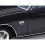HO 1972 Chevy Chevelle S S454 Mega G+ Slot Car, Silver & Black