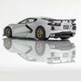 HO Chevy Corvette C8 Mega G+ Slot Car, Metallic Ceramic Matrix