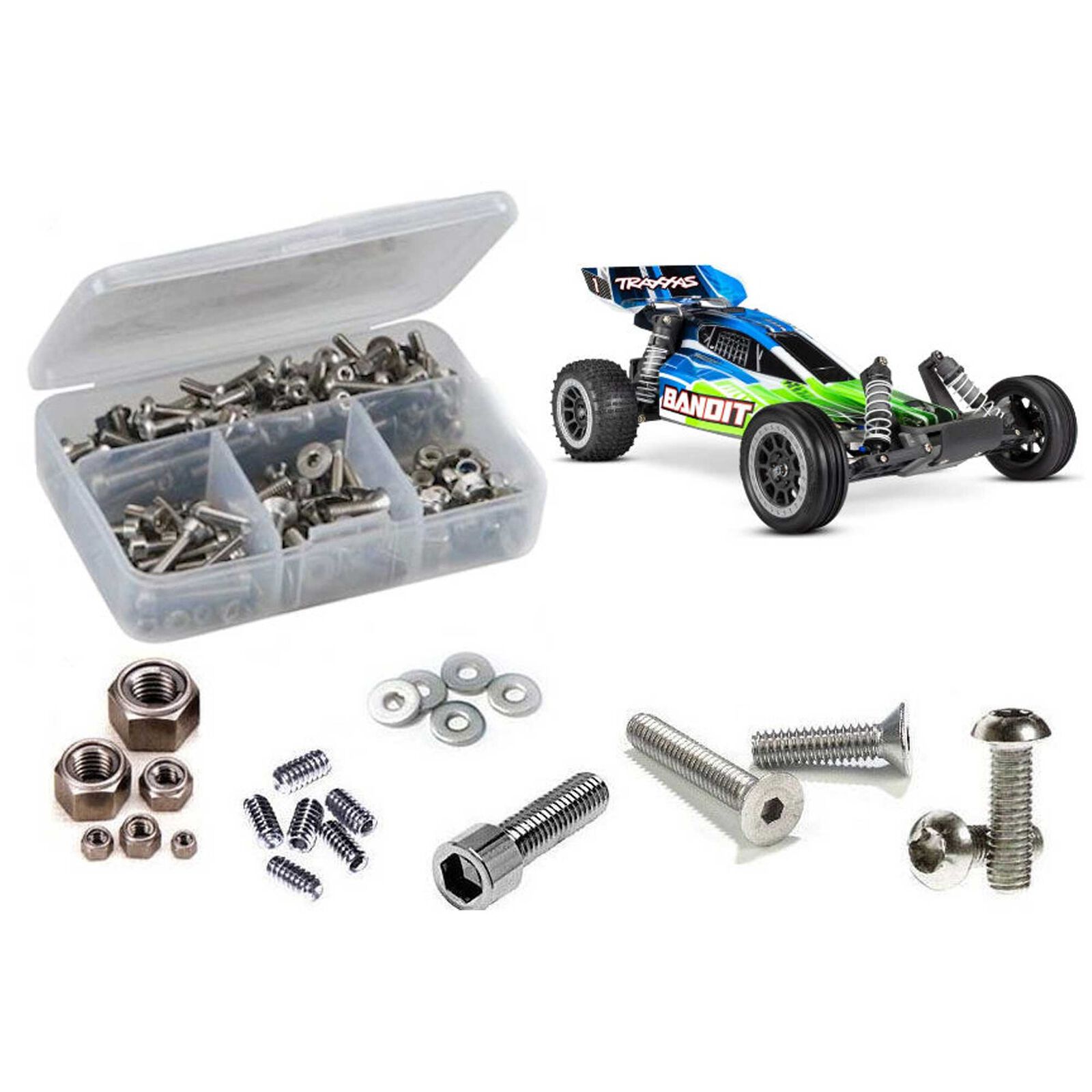 Stainless Steel Screw Kit, 1/10 Traxxas Bandit XL