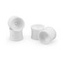 Super Dish 2.2" Front Wheels, White (4)