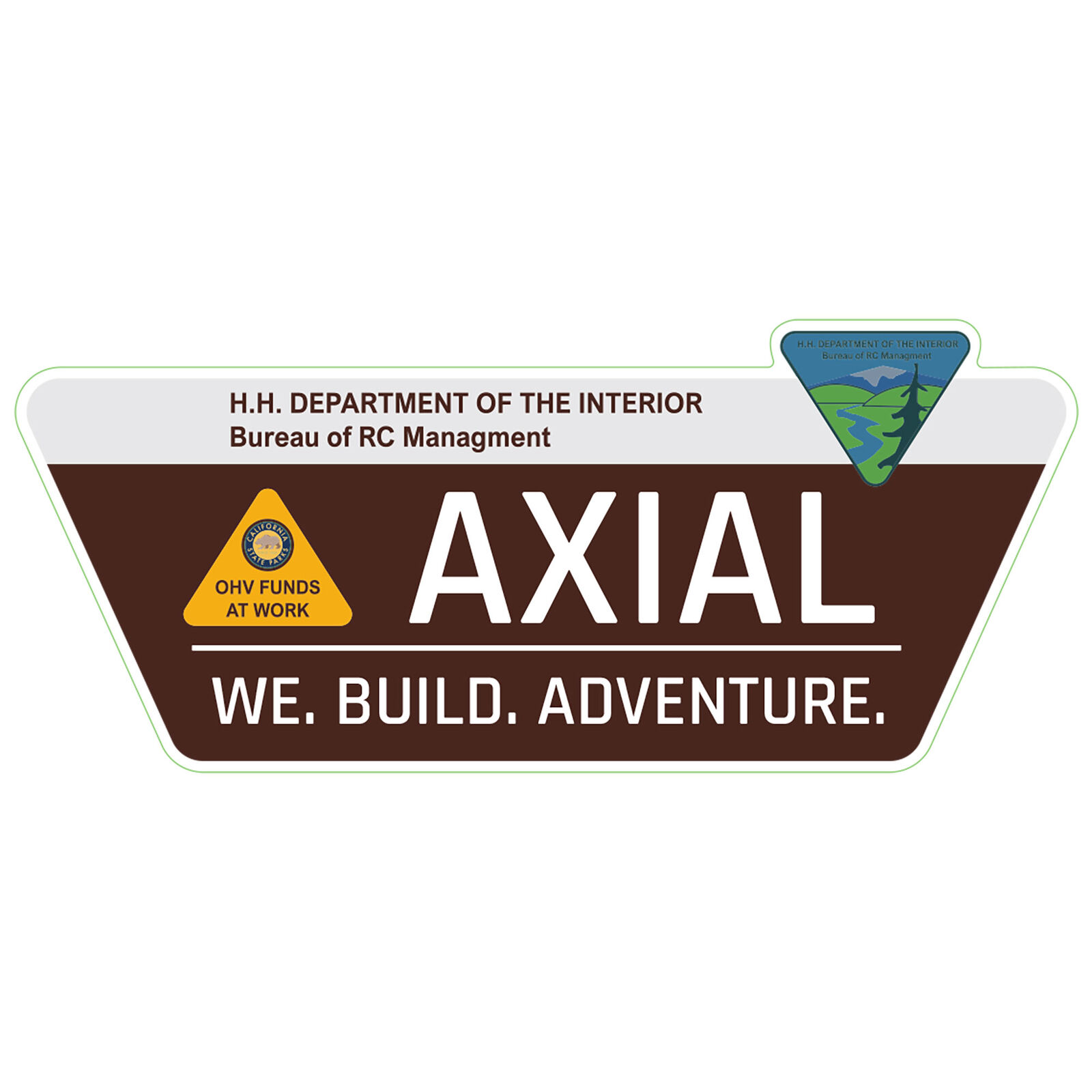 Axial Bureau of RC Management Sticker