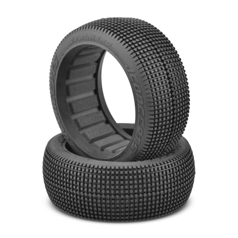 1/8 Stalkers 83mm Buggy Tires with Inserts, Aqua A3 Compound (2)