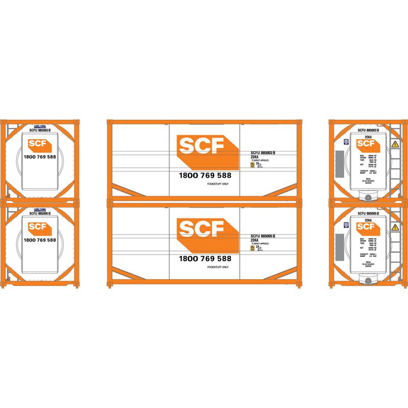 HO 20' ISO Tank Container, SCFU #885003 9/885005 0 (2)