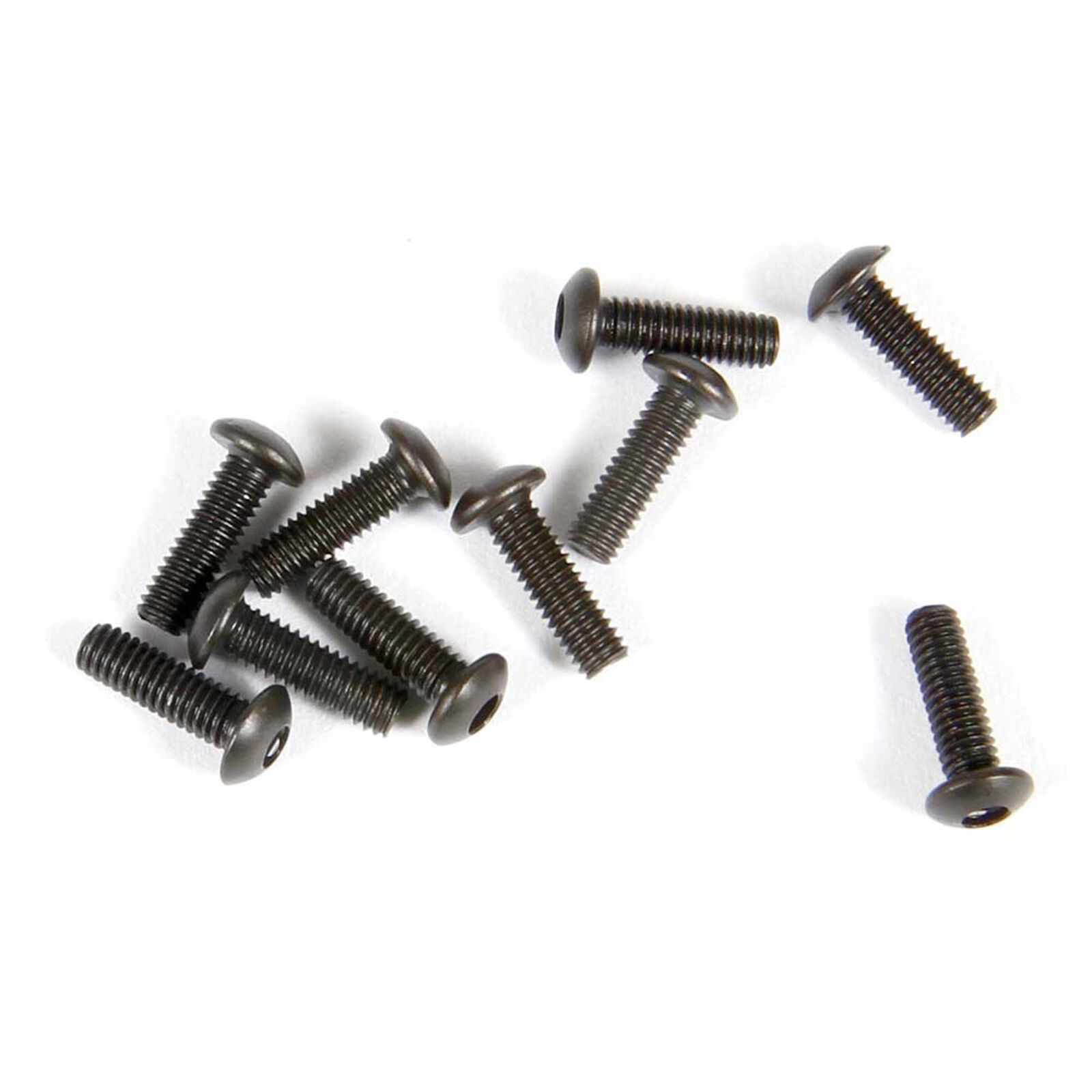 Hex Socket Button Head M2.6x8mm, Black (10)