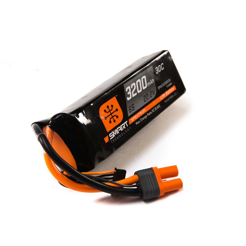 22.2V 3200mAh 6S 30C Smart LiPo Battery: IC5