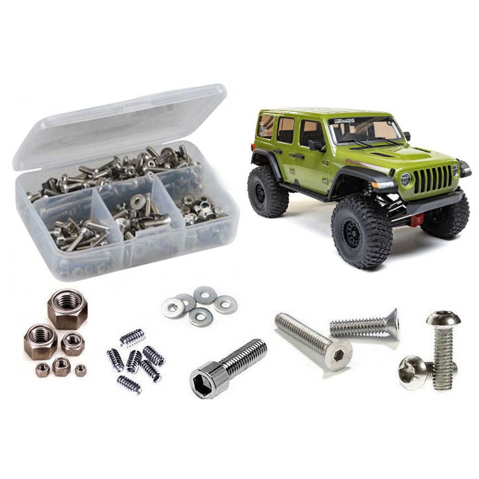 Stainless Steel Screw Kit, 1/6 Axial SCX6 Jeep