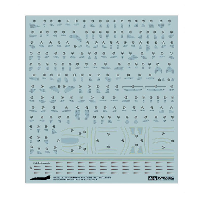 1/48 Scale F-4 Phantom II  Decal Set A