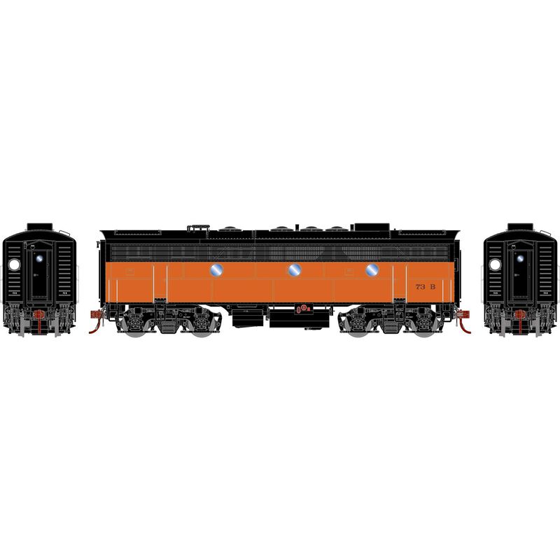 HO F7B Locomotive with DCC & Sound, MILW #73B