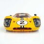 HO Ford GT40 Mk.IV #2 Mega G+ Slot Car, Yellow