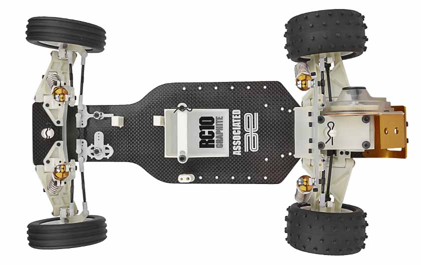 Chassis is made from carbon fiber and laminated with graphite cloth.