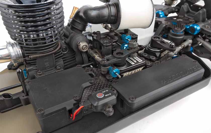 Chassis is made from aluminum and anodized gold