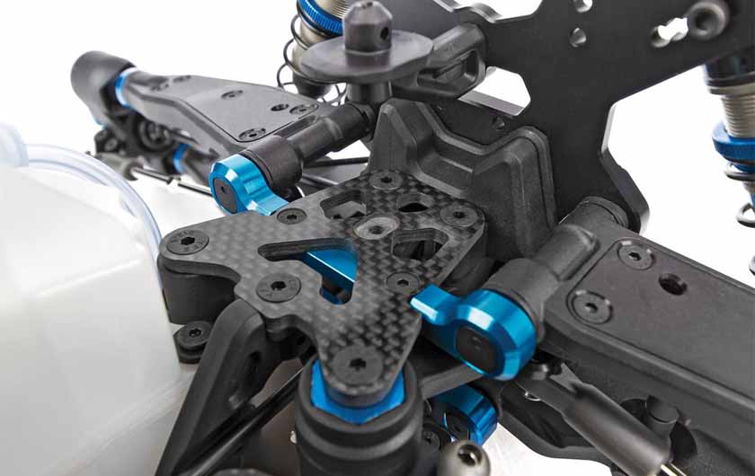 Some parts are made from carbon fiber