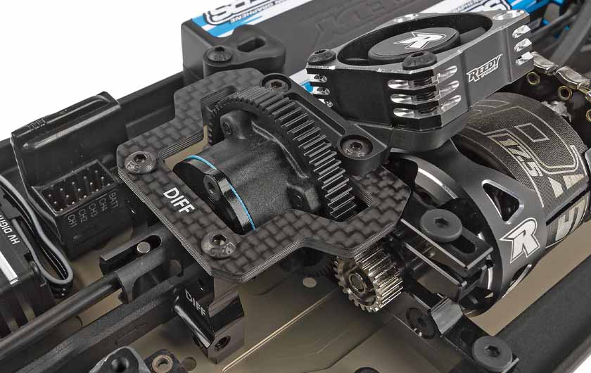 Motor position can be adjusted for weight bias