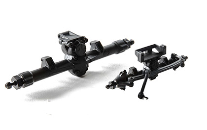 FRONT AND REAR SOLID AXLE HOUSINGS  for the Axial SCX24 Toyota 4Runner 4x4 Readt to Run Rock Crawler