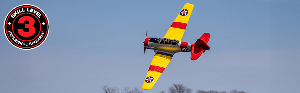 Skill Level 3 for the E-flite SNJ-5/AT-6 Texan 1.5m RC Airplane