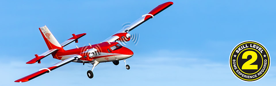 Skill Level 2 for the E-flite DHC-6 Twin Otter 1.4m RC Airplane