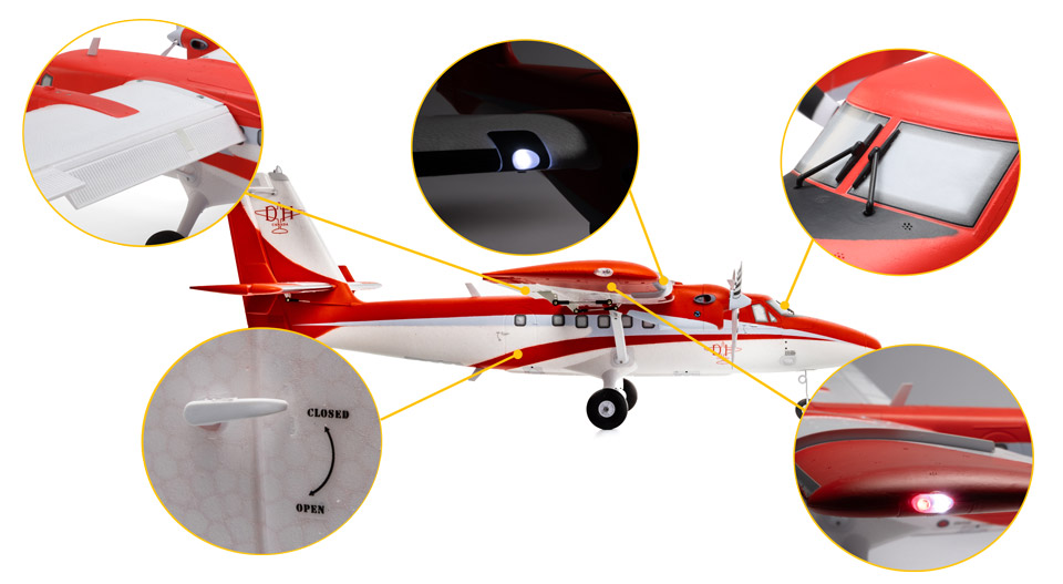 Scale Features for the E-flite DHC-6 Twin Otter 1.4m RC Airplane