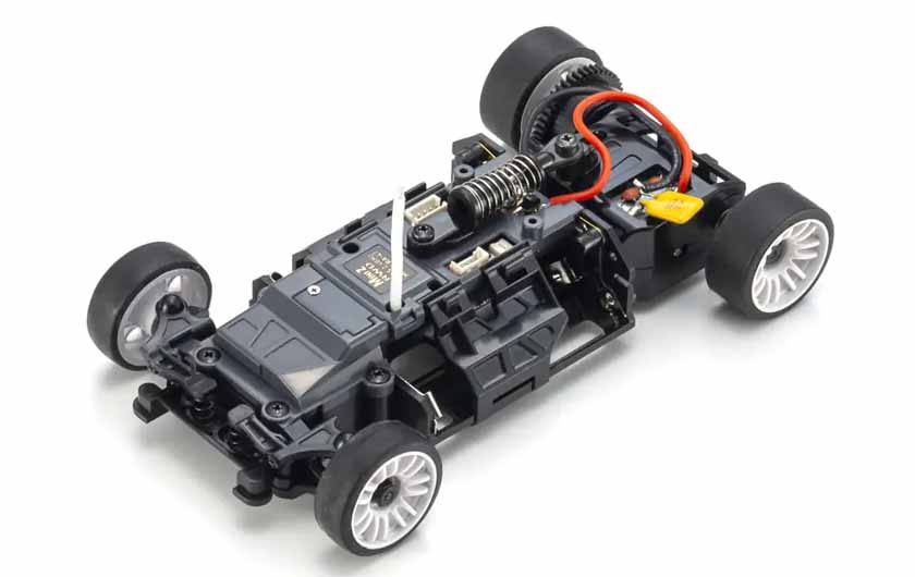 MR-04 chassis is lower to the ground for lower center of gravity