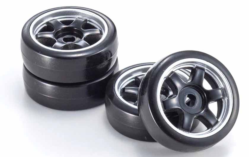 Slick drift tires are pre-installed