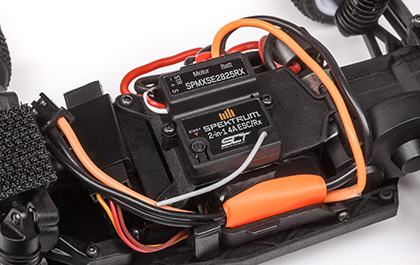 FULLY PROPORTIONAL ELECTRONICS for the Losi 1/28 Micro-T 2WD RTR RC Stadium Truck